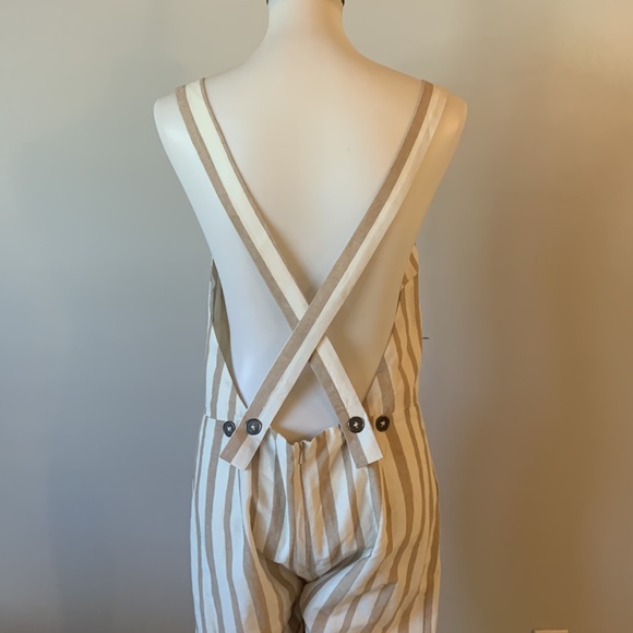 [Chriselle x J.O.A.] Striped Wide Leg Jumpsuit - Size XL - Picture 5 of 6